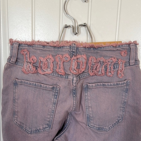 H&M Pink Jeans with Distressing and Embellishments - Picture 3 of 5